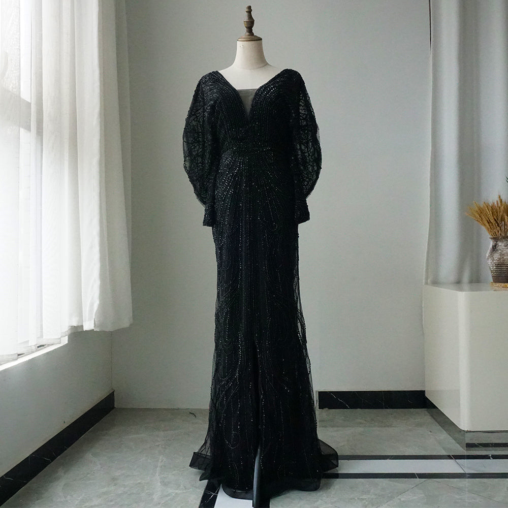 Luxury Arabic Tiffny Mermaid Beaded Evening Dresses Gowns ED500664